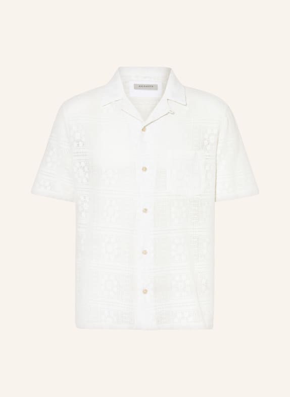 ALLSAINTS Resort shirt CALETA relaxed fit made of lace WHITE