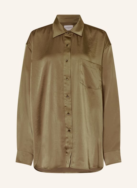 CLAUDIE PIERLOT Koszula z satyny KHAKI