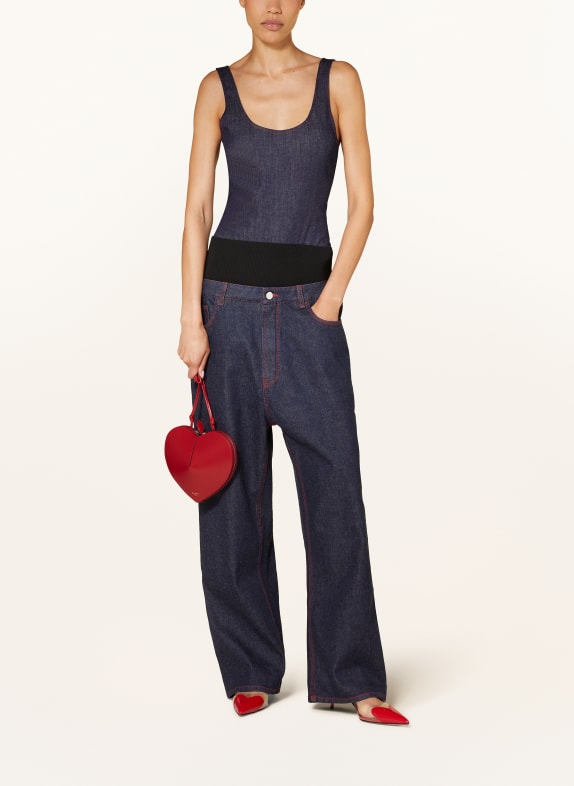 ALAÏA Schoudertas LE COEUR DONKERROOD