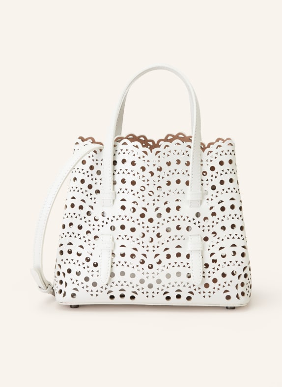 ALAÏA Handbag MINA 20 with pouch WHITE
