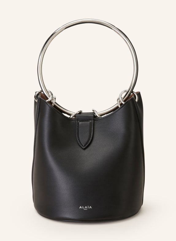 ALAÏA Handbag RING MEDIUM with pouch BLACK