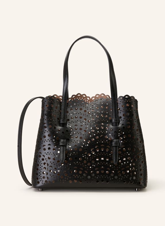 ALAÏA Handbag MINA 25 with pouch BLACK