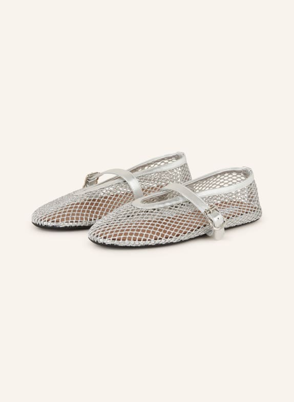 ALAÏA Ballerinas SILBER