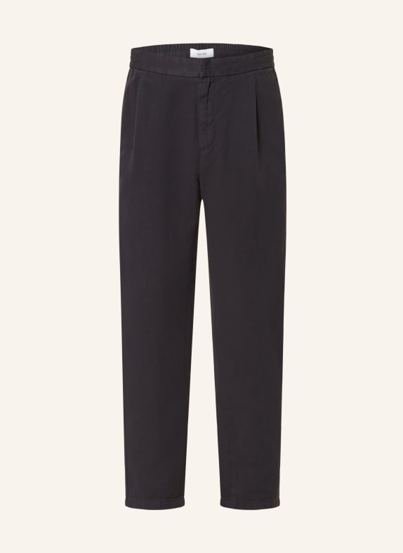 REISS Trousers extra slim fit with linen DARK BLUE