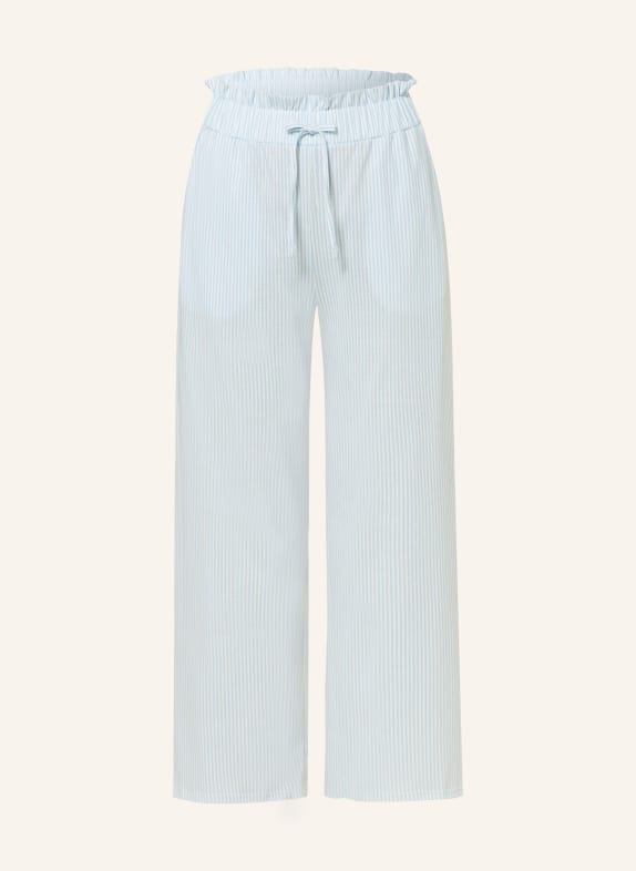 CALIDA 7/8 pajama pants AMALFI JOURNEY LIGHT BLUE/ WHITE