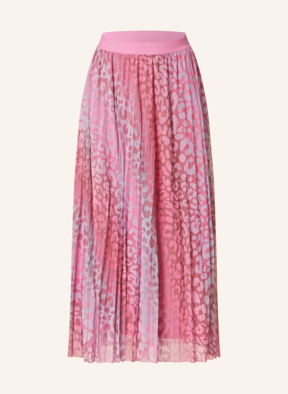 rich&royal Pleated skirt Made of mesh PINK/ BLUE GRAY
