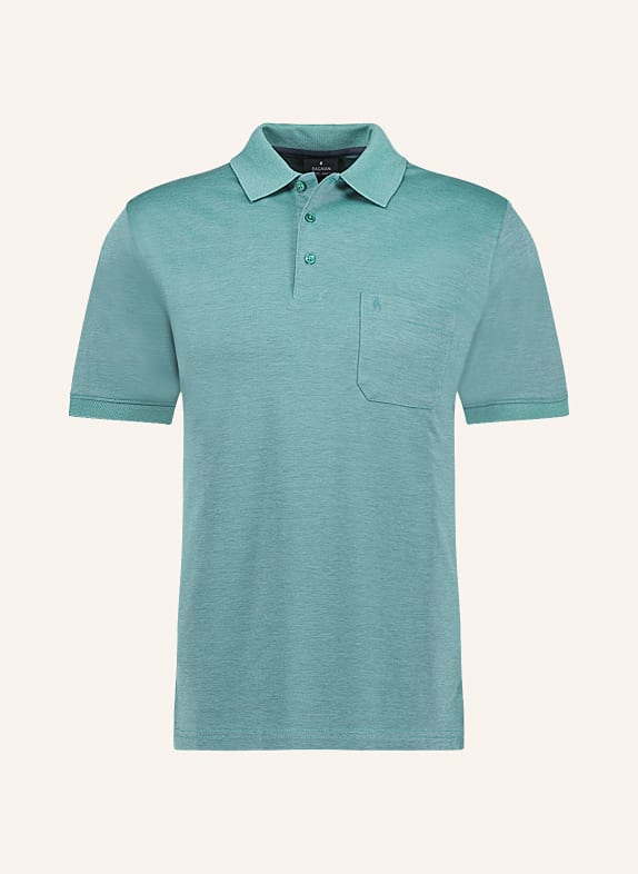 RAGMAN Piqué polo shirt  LIGHT GREEN