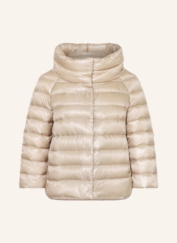 HERNO Down jacket SOFIA with 3/4 sleeves CREAM