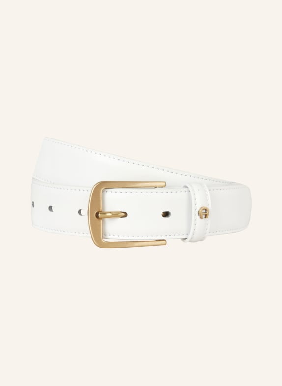 AIGNER Leather belt  WHITE