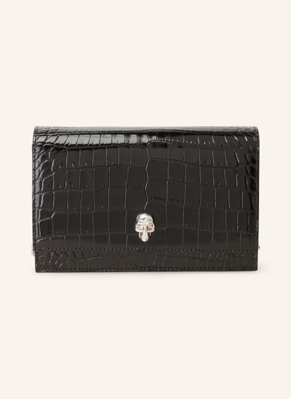 Alexander McQUEEN Clutch MINI SKULL  SCHWARZ