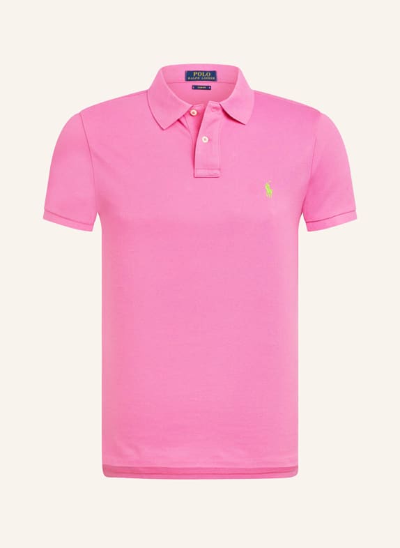 POLO RALPH LAUREN Piqué polo shirt slim fit PINK