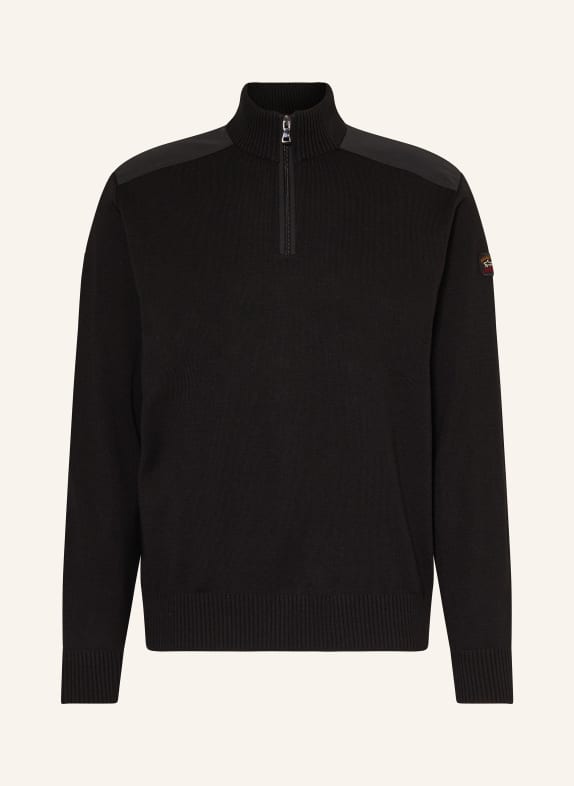 PAUL & SHARK Half-zip sweater BLACK