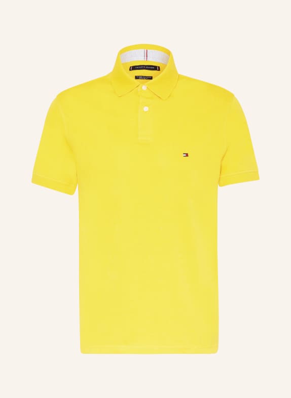 TOMMY HILFIGER Koszulka polo z piki regular fit CIEMNOŻÓŁTY