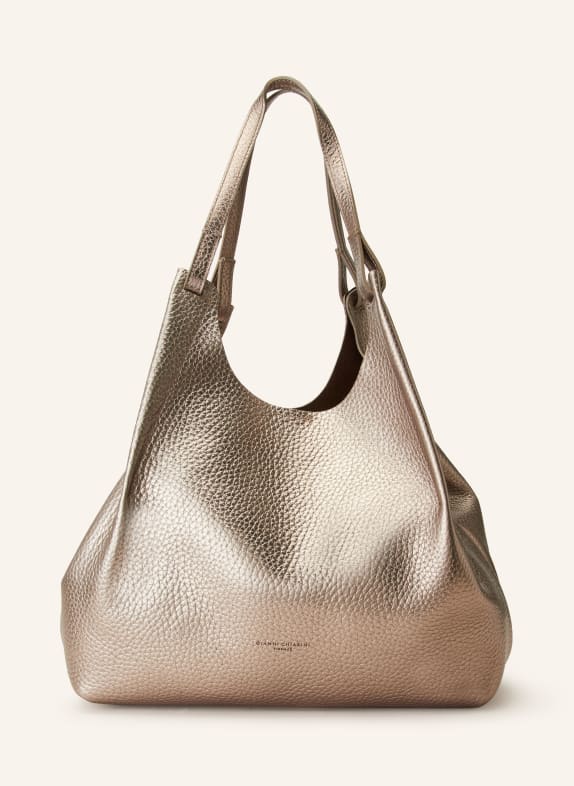 GIANNI CHIARINI Hobo bag DUA with pouch PLATINUM