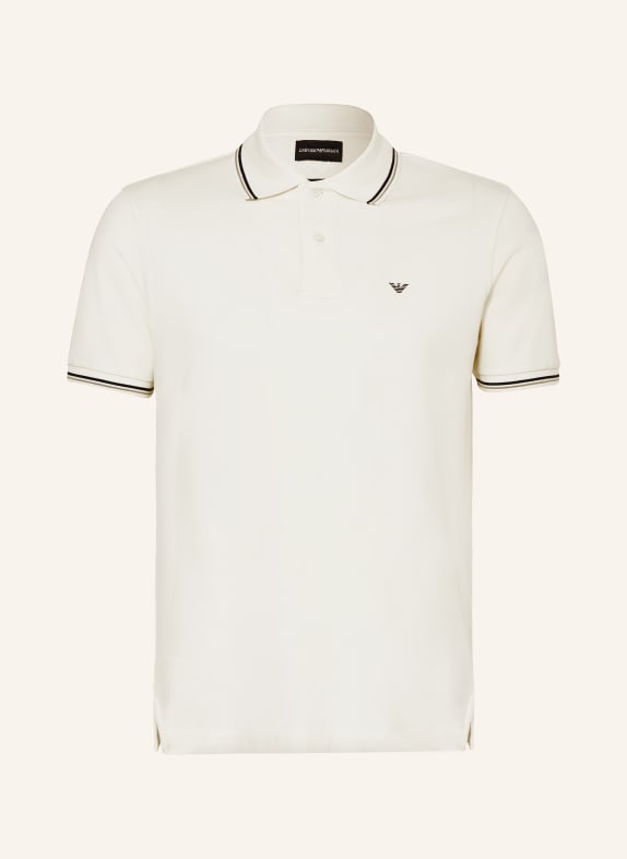 EMPORIO ARMANI Piqué polo shirt  ECRU