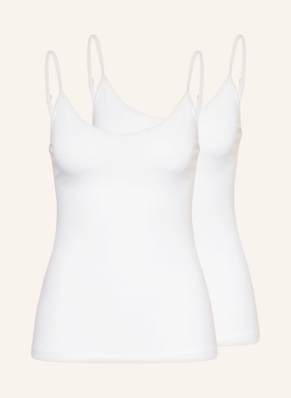 CALIDA 2er-Pack Tops BENEFIT WOMEN WEISS