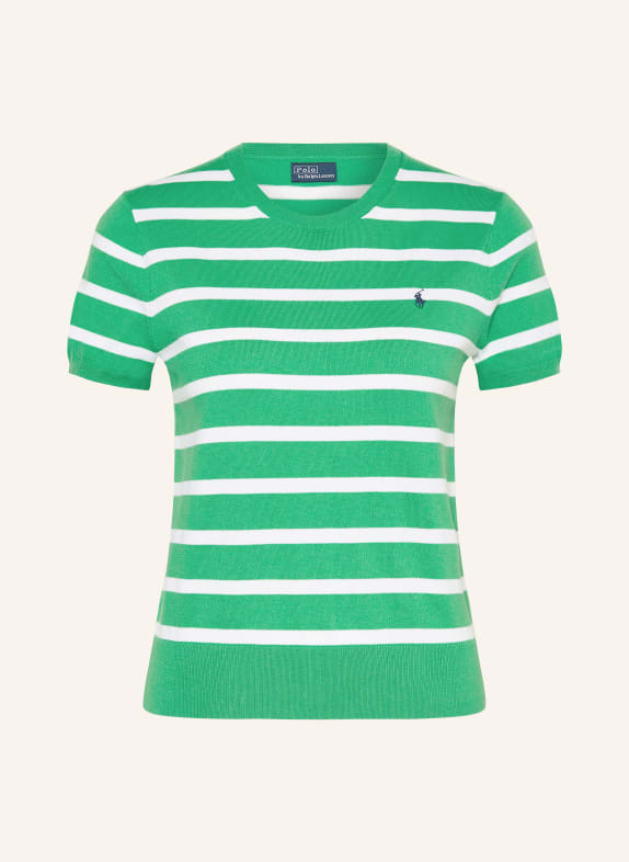 POLO RALPH LAUREN Knit shirt GREEN/ WHITE