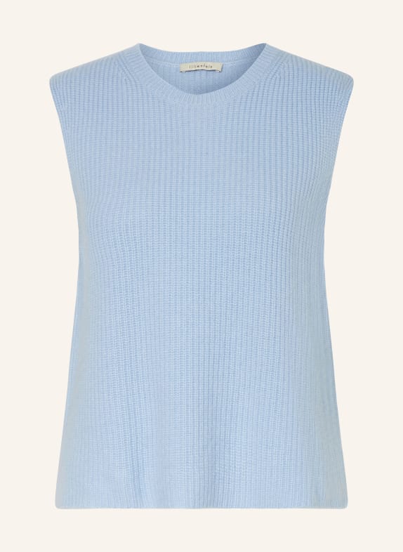 lilienfels Sweater vest with cashmere LIGHT BLUE