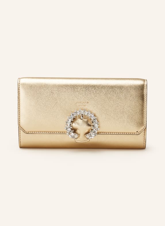 JIMMY CHOO Neck wallet GOLD/ SILVER