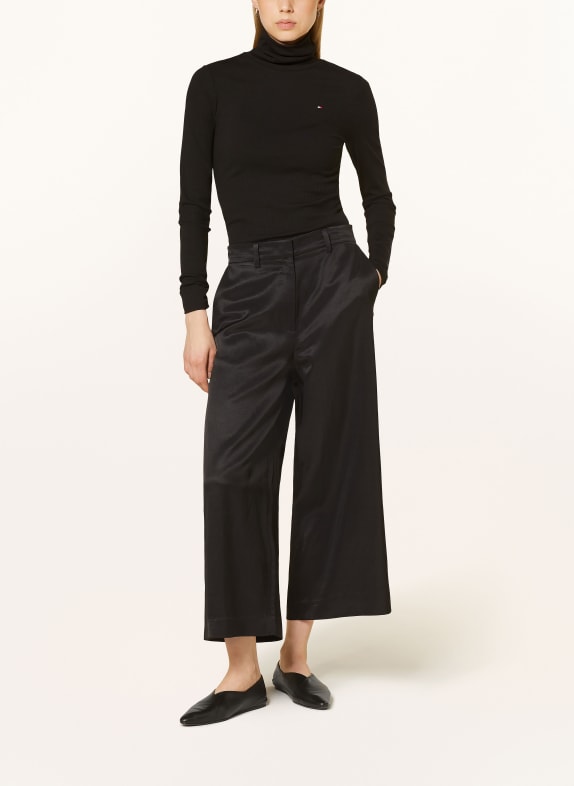 TOMMY HILFIGER Trui met col ZWART