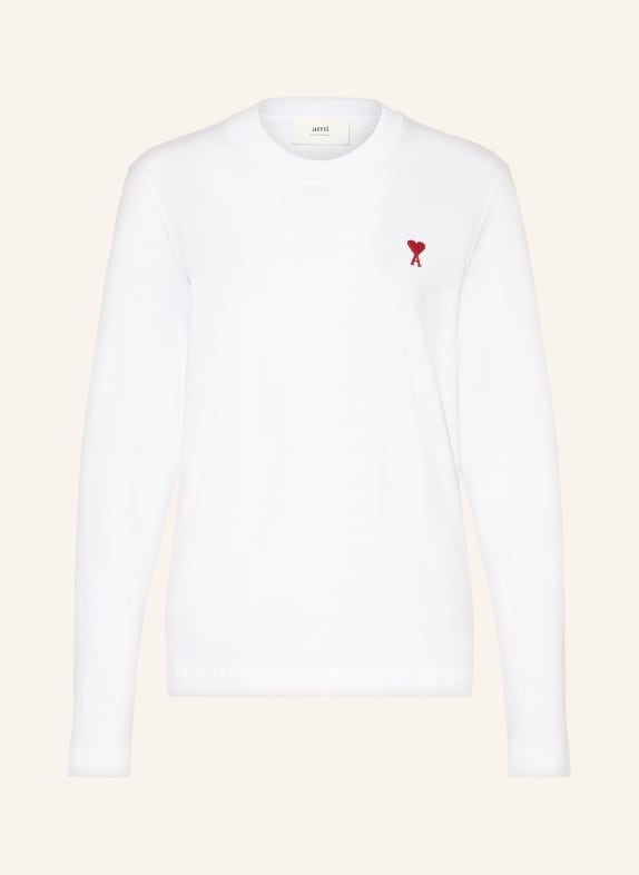 AMI PARIS Longsleeve WEISS