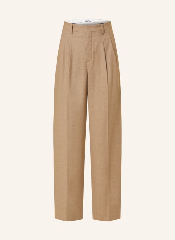 ROSSI Wide leg trousers NOA CAMEL