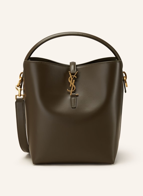SAINT LAURENT Torba worek LE 37 KHAKI