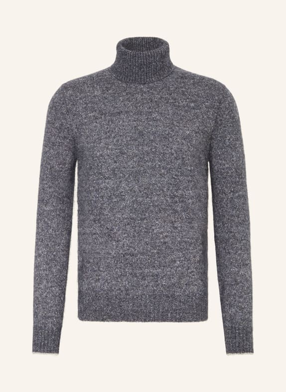 BRUNELLO CUCINELLI Rolkragenpullover mit Alpaka DUNKELBLAU