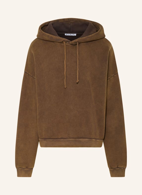 Acne Studios Oversized mikina s kapucí HNĚDÁ