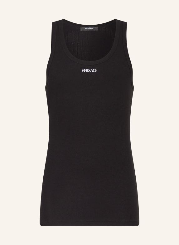 VERSACE Unterhemd SCHWARZ/ WEISS