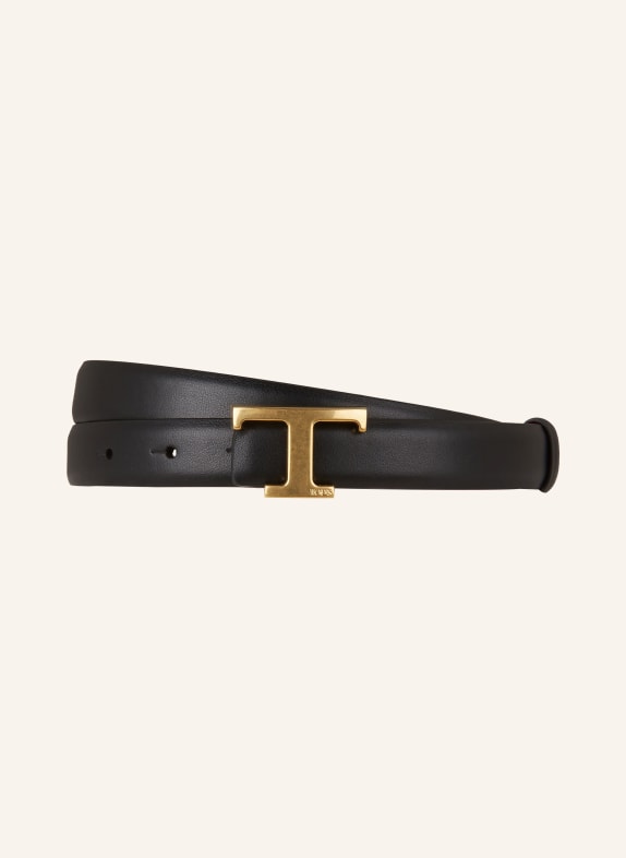 TOD'S Leather belt BLACK