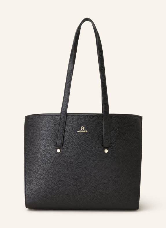 AIGNER Shopper IVY STUD mit Pouch SCHWARZ