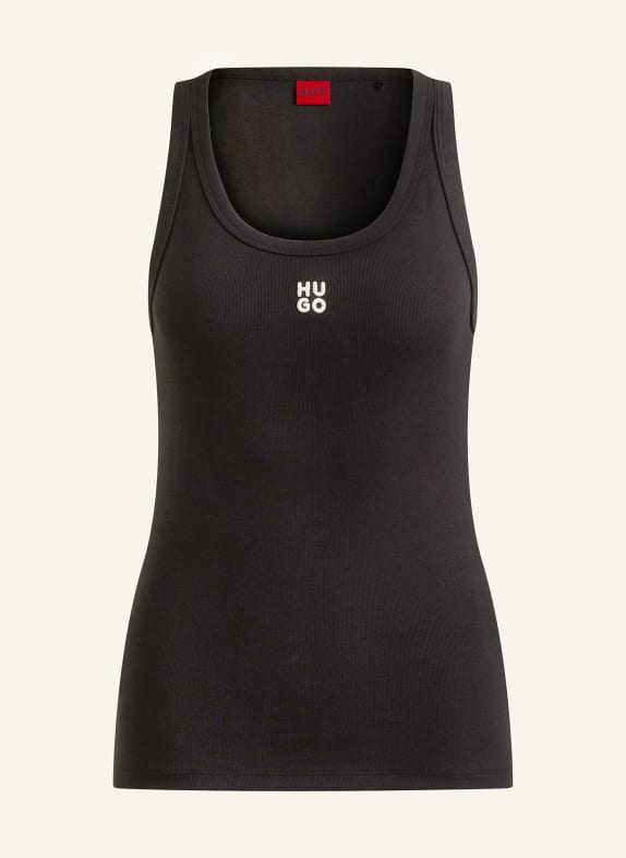 HUGO Tank top DATAMIA BLACK