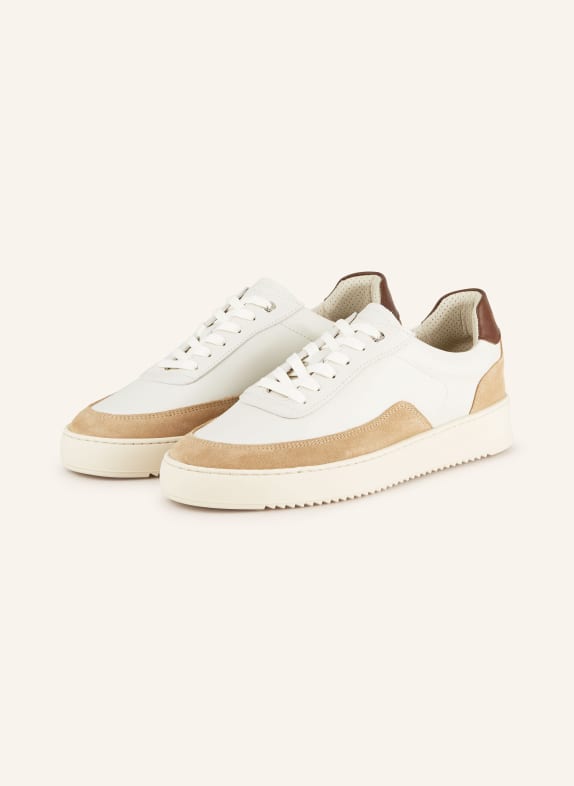 FILLING PIECES Sneakersy MONDO SQUASH JASNOCZARY/ CAMELOWY/ CIEMNOBRĄZOWY