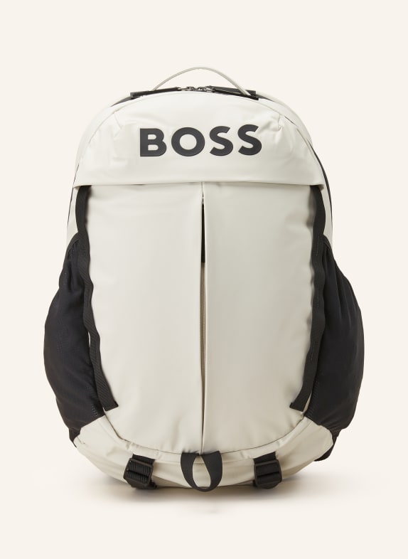 BOSS Backpack STORMY with laptop compartment BEIGE/ BLACK