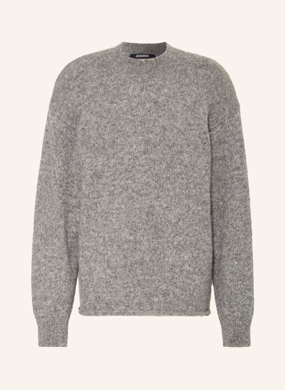 JACQUEMUS Svetr LE PULL JACQUEMUS s alpakou ŠEDÁ