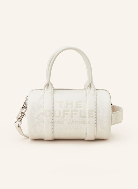 MARC JACOBS Kabelka přes rameno THE MINI DUFFLE BÍLÁ/ STŘÍBRNÁ