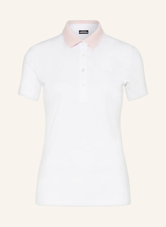 J.LINDEBERG Performance polo shirt WHITE/ LIGHT PINK