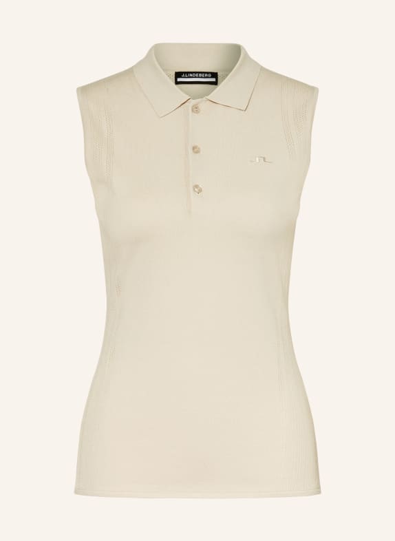 J.LINDEBERG Strick-Poloshirt TANJA CREME