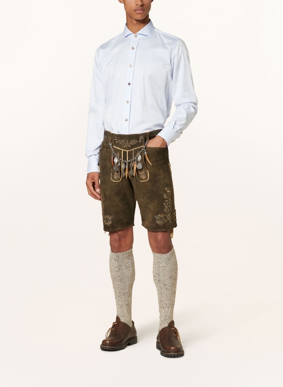 DU4 Traditionel skjorte XAVER Regular Fit LYSEBLÅ