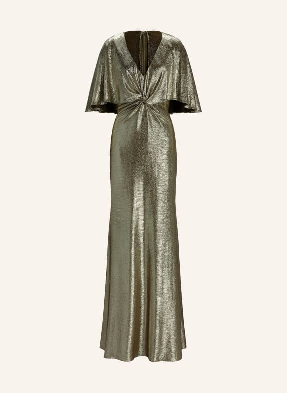 LAUREN RALPH LAUREN Evening dress PHINYA with glitter thread GOLD