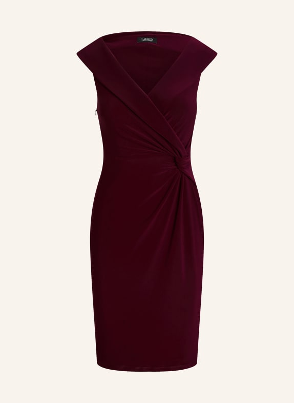 LAUREN RALPH LAUREN Etuikleid LEONIDAS DUNKELROT