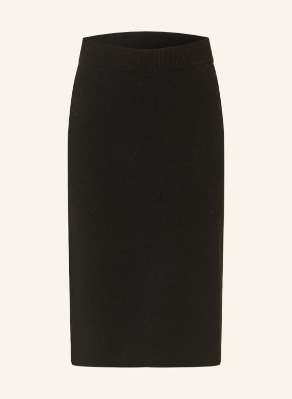 darling harbour Knit skirt with cashmere BLACK