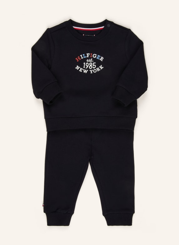 TOMMY HILFIGER Set: Sweatshirt und Sweatpants DUNKELBLAU