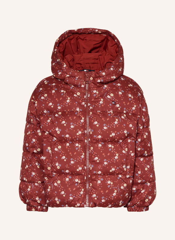 TOMMY HILFIGER Steppjacke DUNKELROT