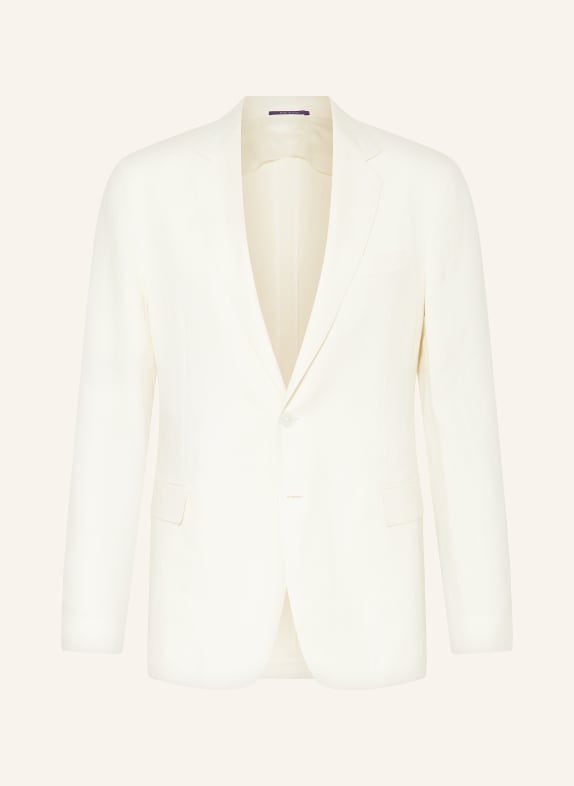 RALPH LAUREN PURPLE LABEL Tailored jacket slim fit with silk and linen CREAM