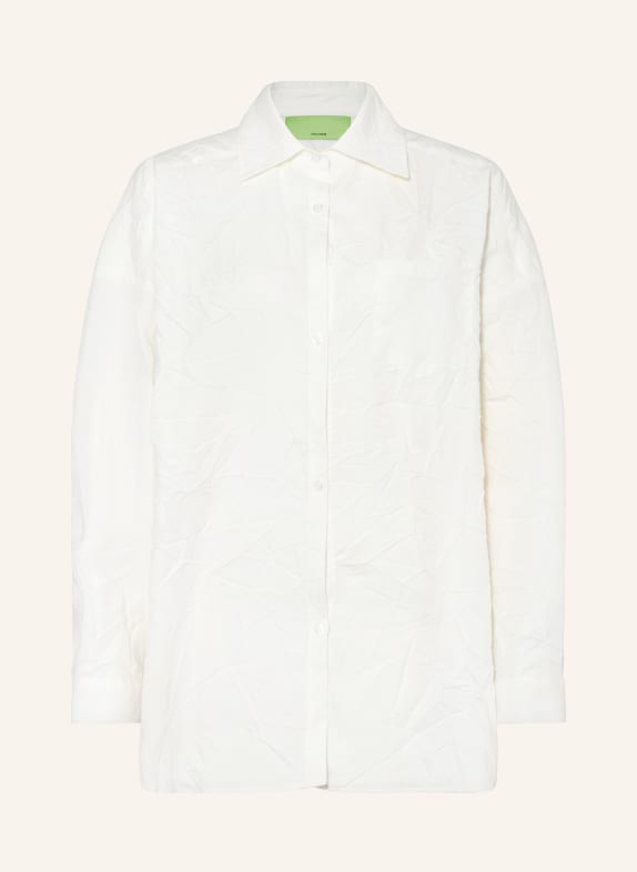 GAUGE81 Oversized shirt blouse BIANCA with linen CREAM