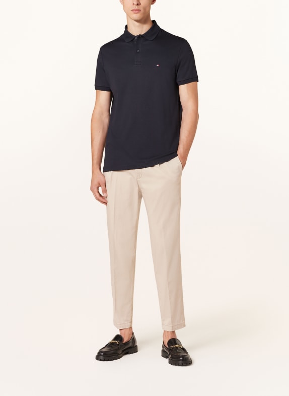 TOMMY HILFIGER Jersey poloshirt Regular Fit DONKERBLAUW