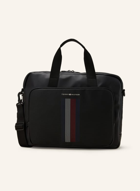 TOMMY HILFIGER Laptoptasche SCHWARZ