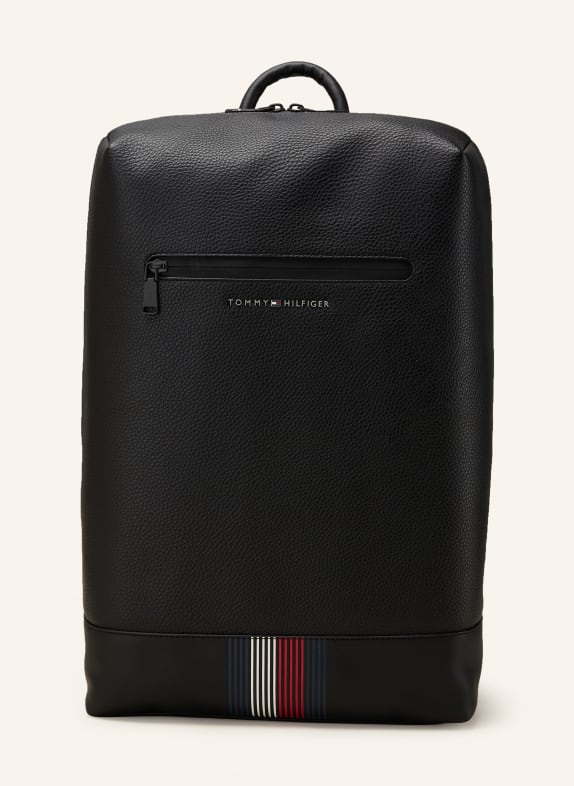 TOMMY HILFIGER Backpack with laptop compartment BLACK